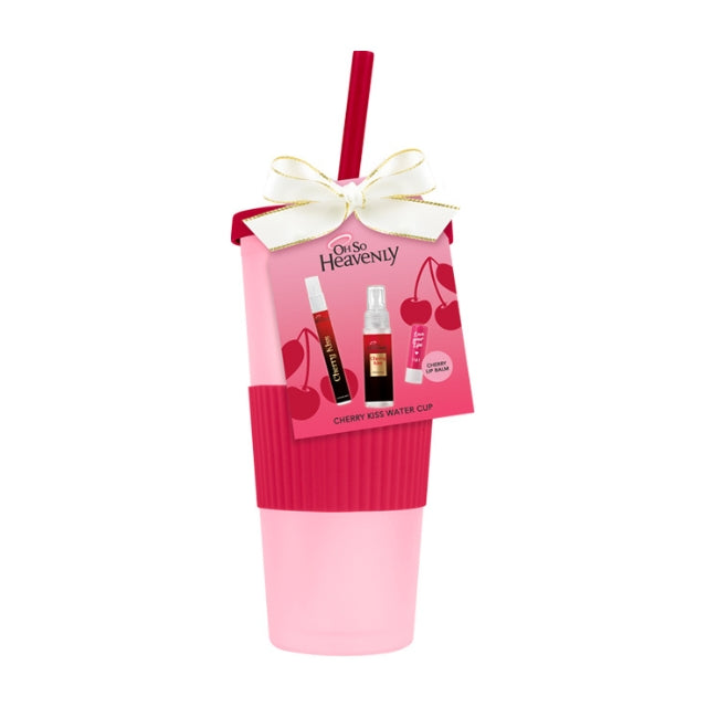 Oh So Heavenly Cherry Kiss Water Cup Gift Set
