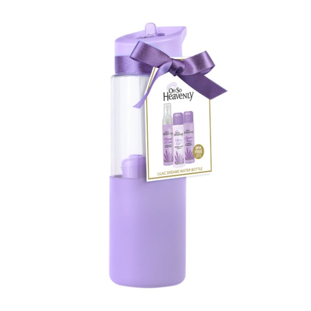 Oh So Heavenly Lilac Dreams Water Bottle Gift Set