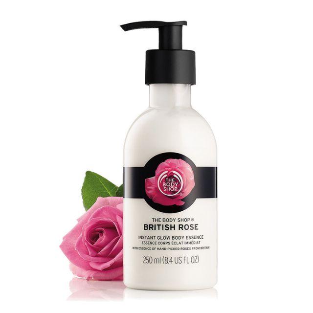 The Body Shop British Rose Glow Body Essence